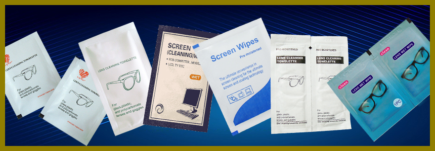 Lens & screen cleaning wipes